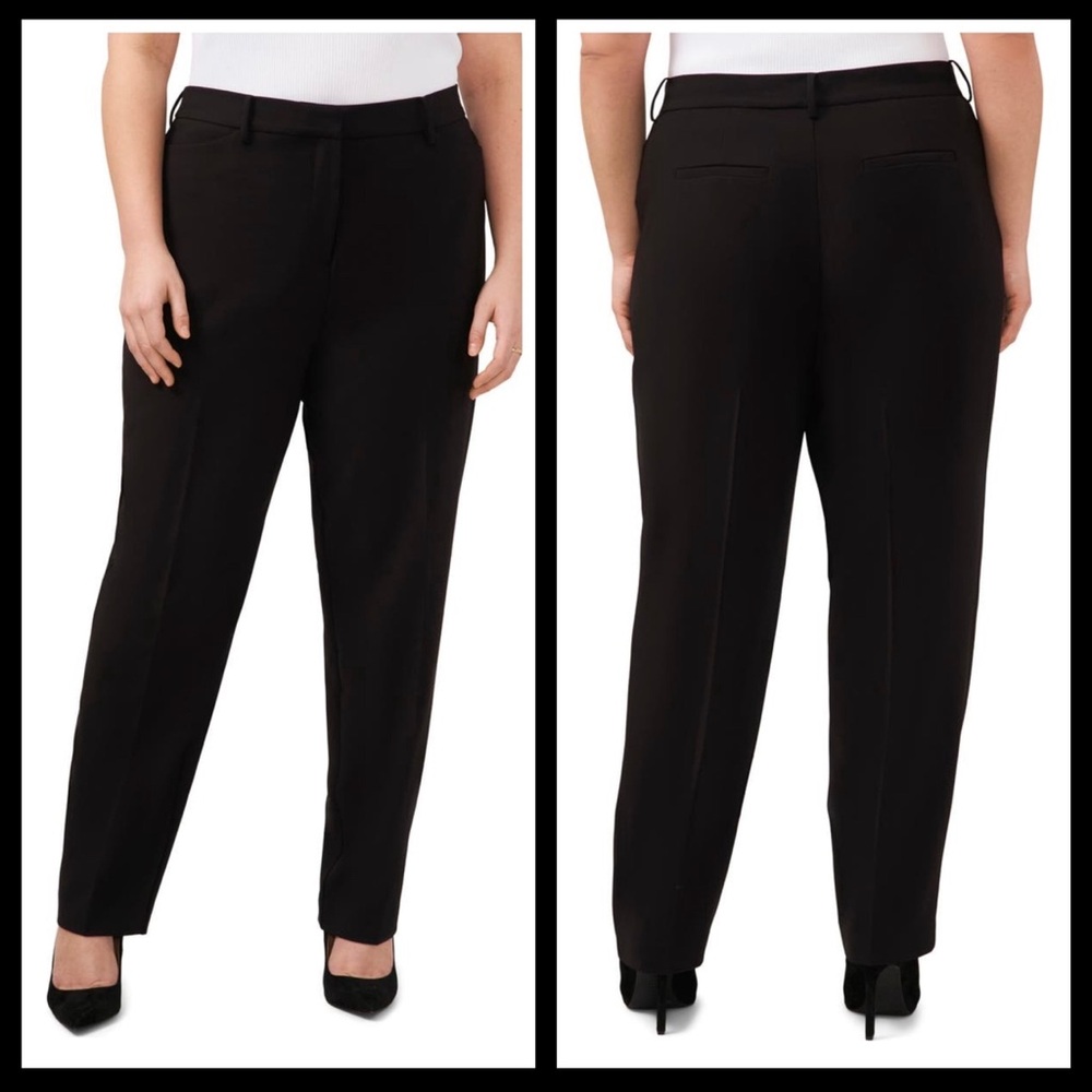 Halogen High Waist Straight Leg Dress Pants 14W (Plus)